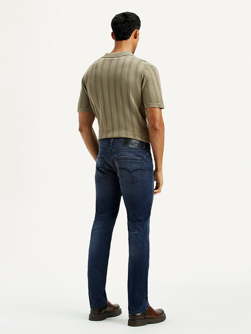 Men's Redloop 511 Dark Indigo Slim Fit Mid Rise Jeans