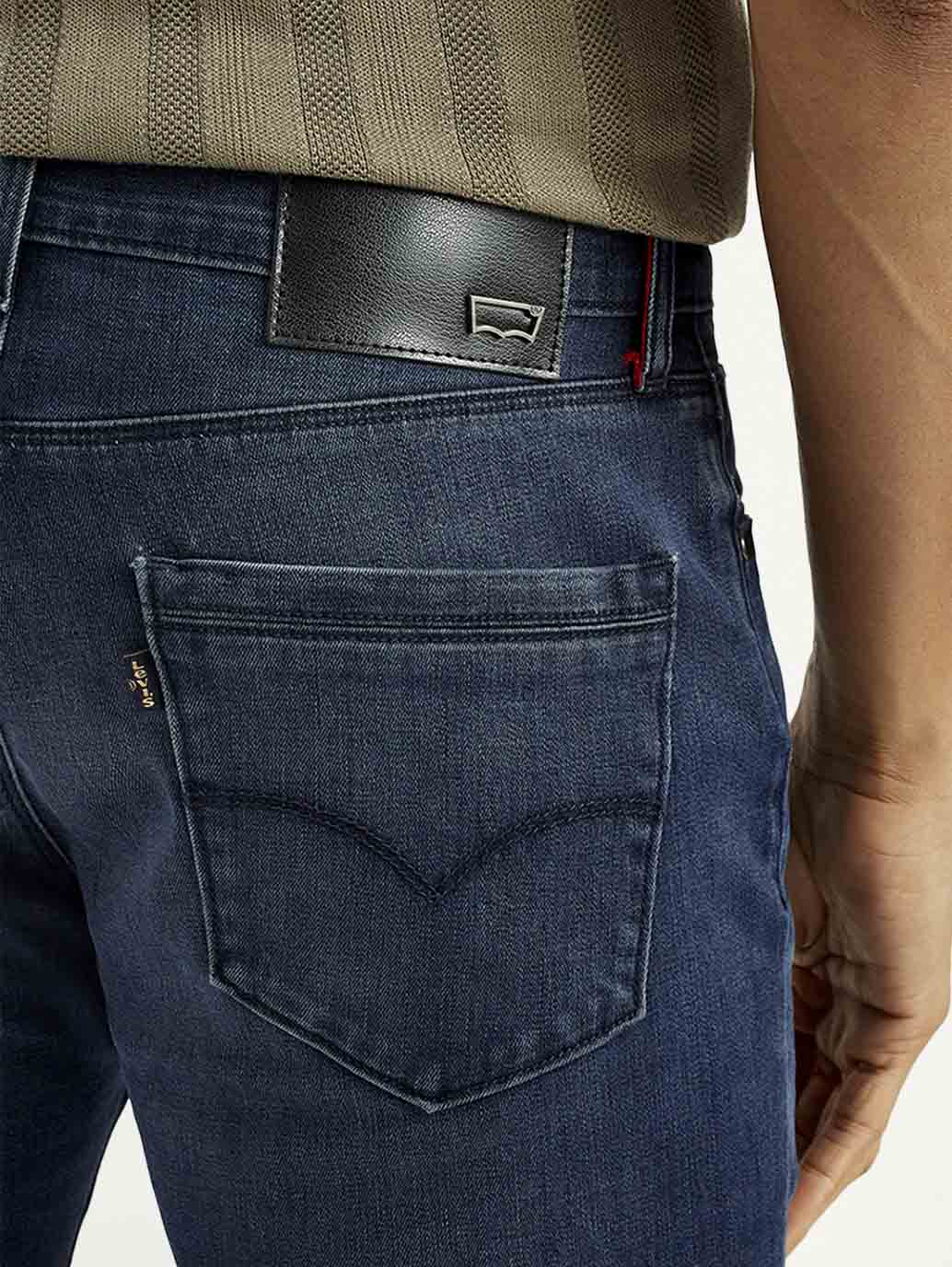 Men's Redloop 511 Dark Indigo Slim Fit Mid Rise Jeans