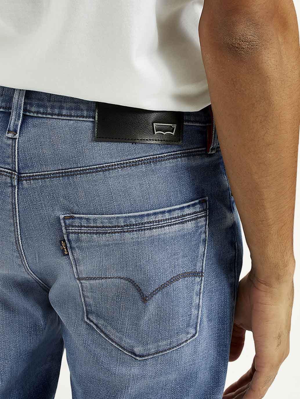 Men's Redloop 512 Indigo Slim Tapered Fit Mid Rise Jeans