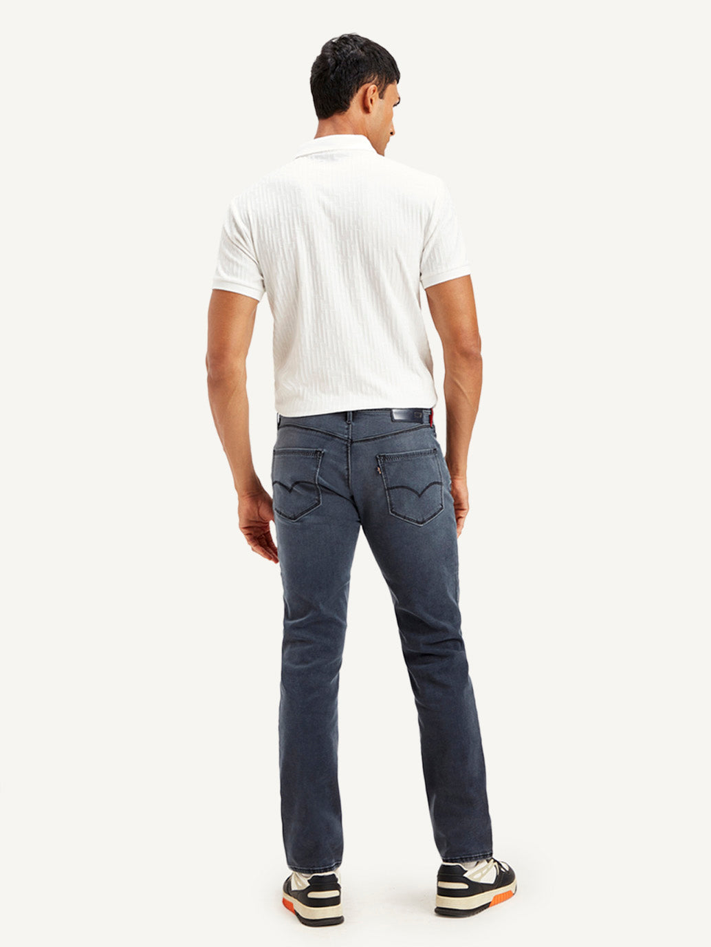 Men's Redloop 511 Grey Slim Fit Mid Rise Jeans