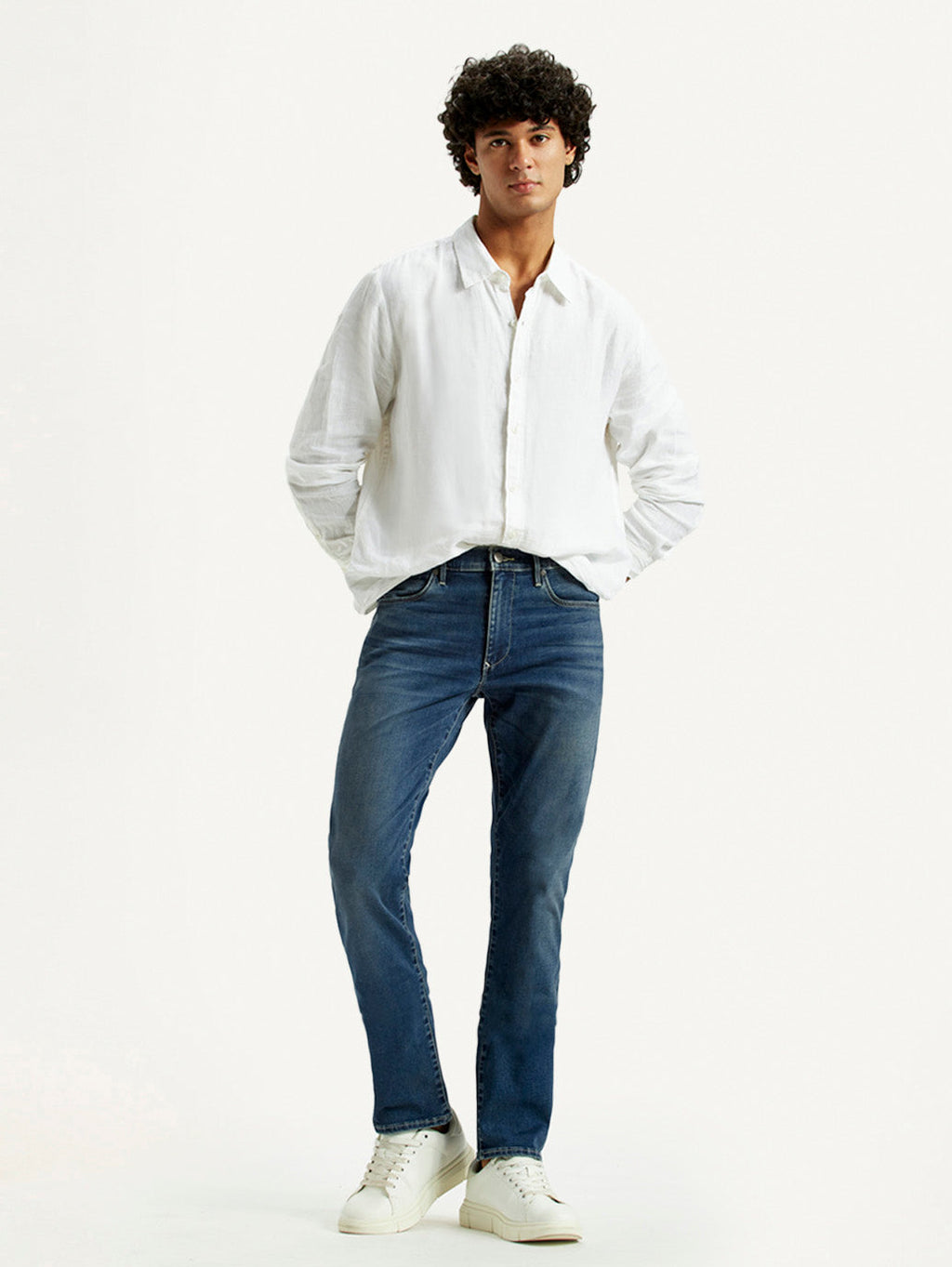 Men's Redloop 511 Dark Indigo Slim Fit Mid Rise Jeans