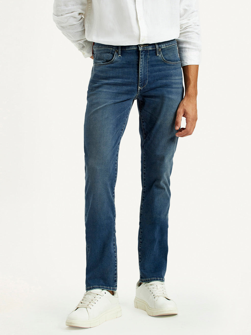 Men's Redloop 511 Dark Indigo Slim Fit Mid Rise Jeans