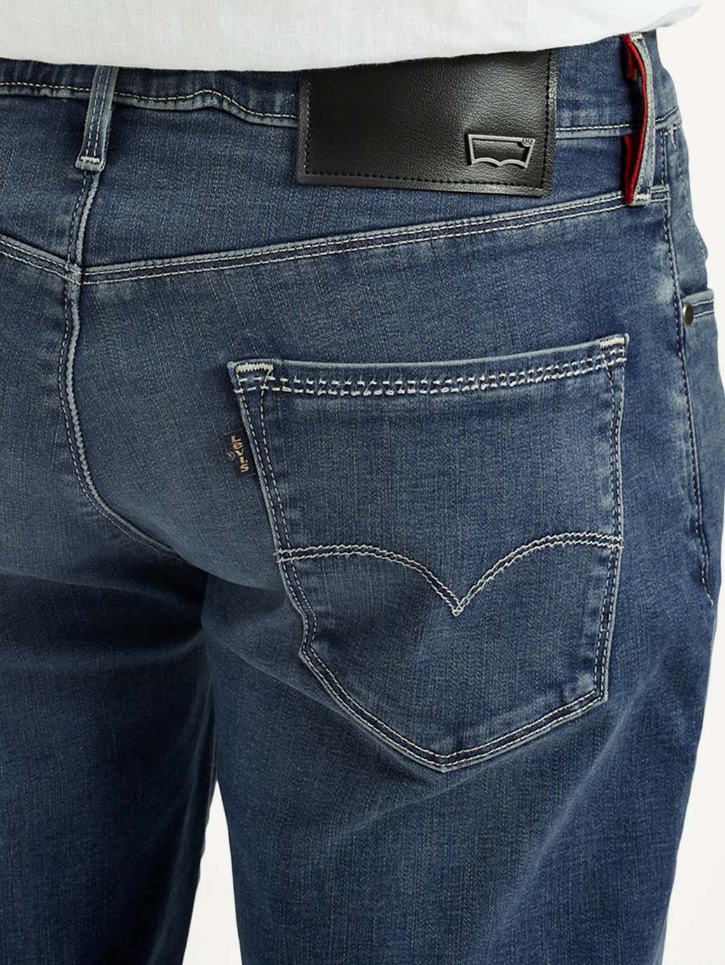 Men's Redloop 511 Dark Indigo Slim Fit Mid Rise Jeans