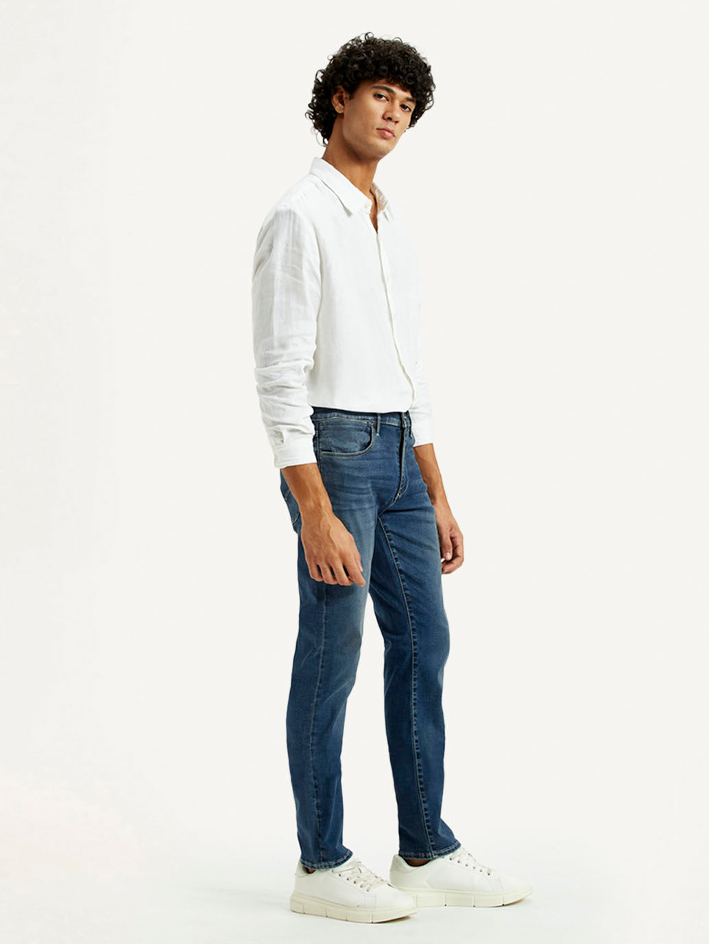 Men's Redloop 511 Dark Indigo Slim Fit Mid Rise Jeans