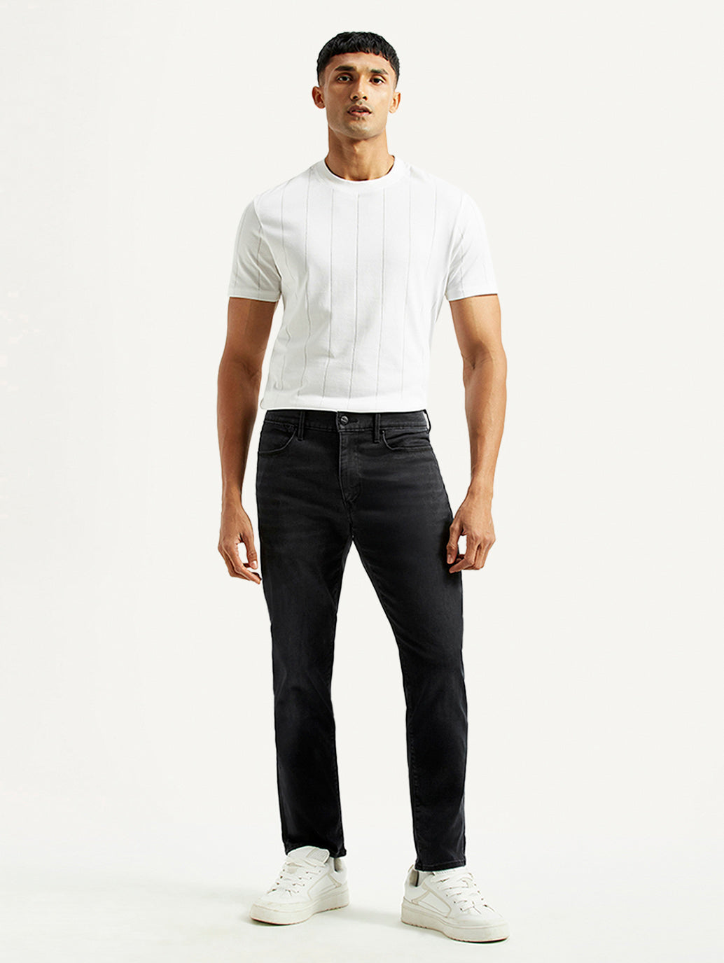Men's Redloop 511 Charcoal Grey Slim Fit Mid Rise Jeans