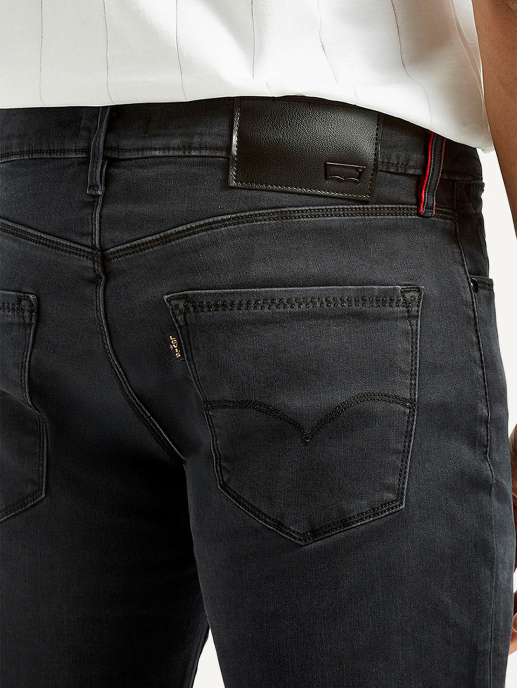 Men's Redloop 511 Charcoal Grey Slim Fit Mid Rise Jeans