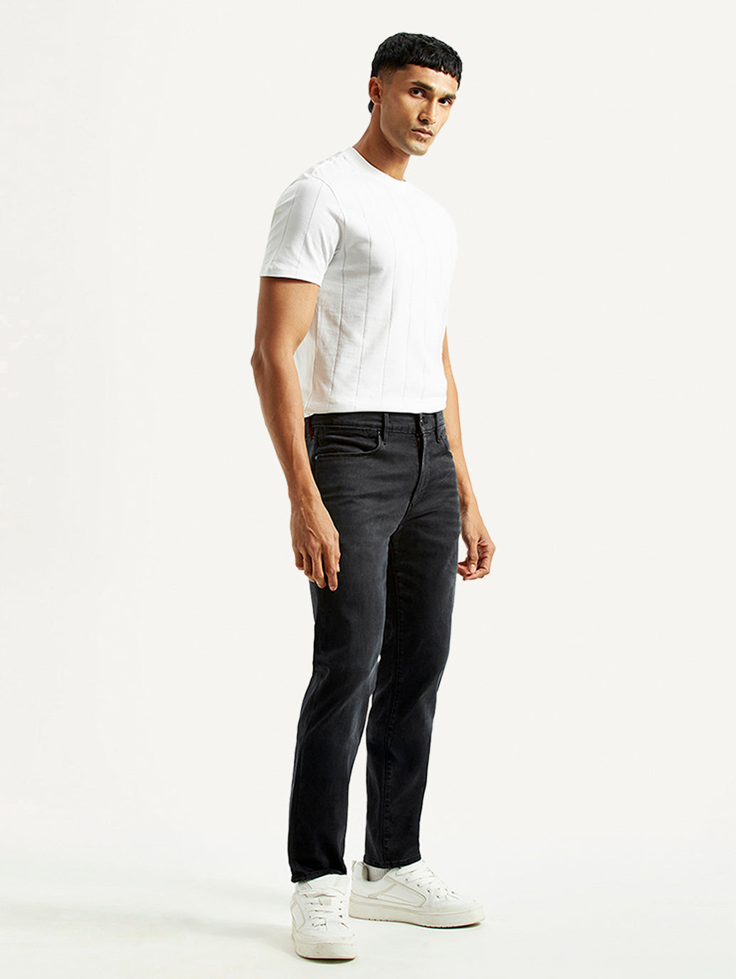 Men's Redloop 511 Charcoal Grey Slim Fit Mid Rise Jeans