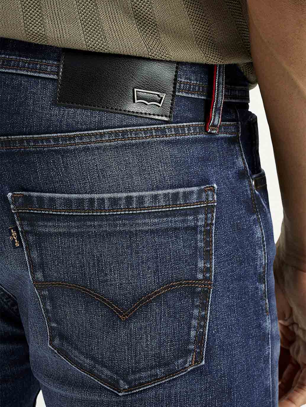 Men's Redloop 512 Dark Indigo Slim Tapered Fit Mid Rise Jeans