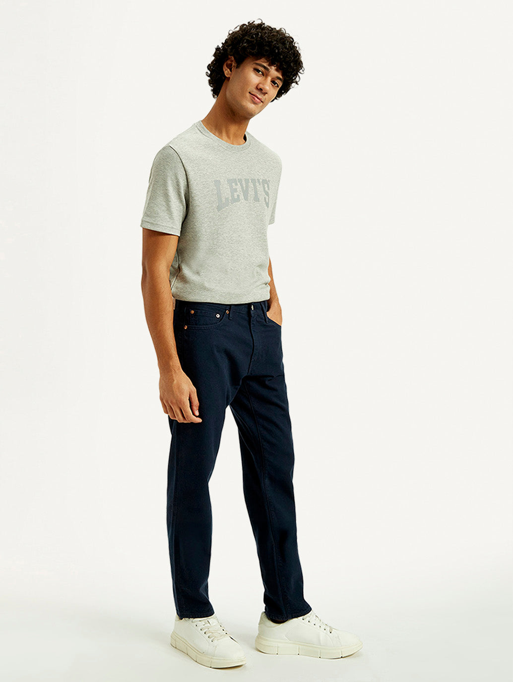 Men's Redloop 541 Blue Athletic Tapered Fit Mid Rise Selvedge Jeans