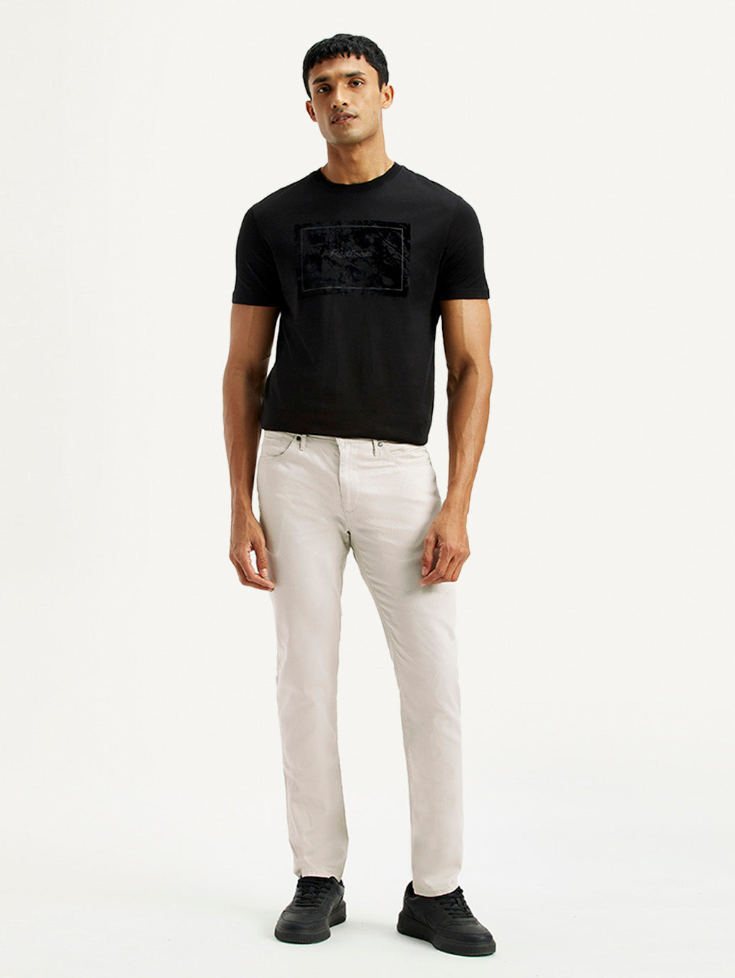 Men's Redloop 511 Off White Slim Fit Mid Rise Jeans