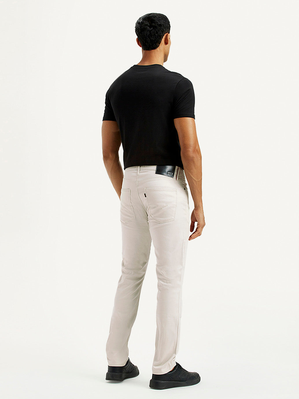 Men's Redloop 511 Off White Slim Fit Mid Rise Jeans