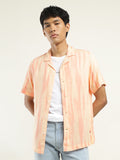 Men's Abstract Print Camp Shirt