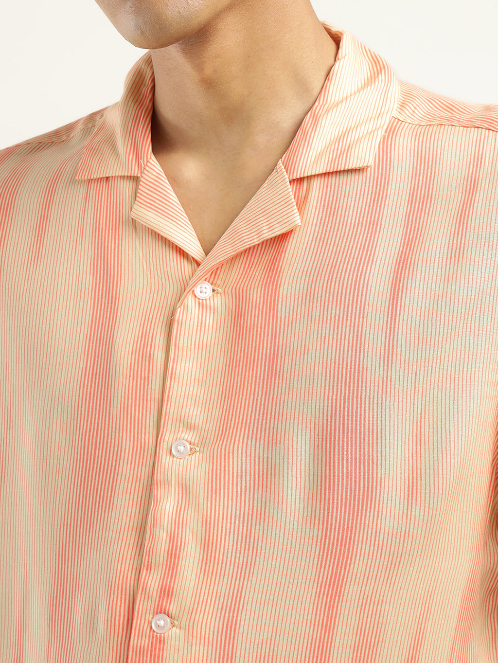 Men's Abstract Print Camp Shirt