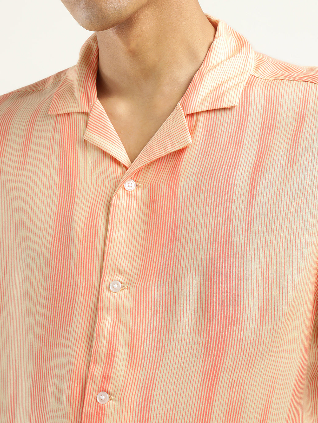 Men's Abstract Print Camp Shirt