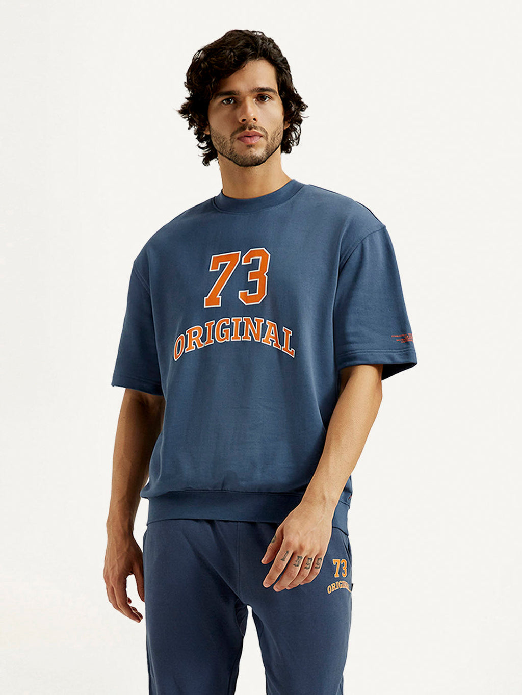 Men's Printed Round Neck Sweatshirt