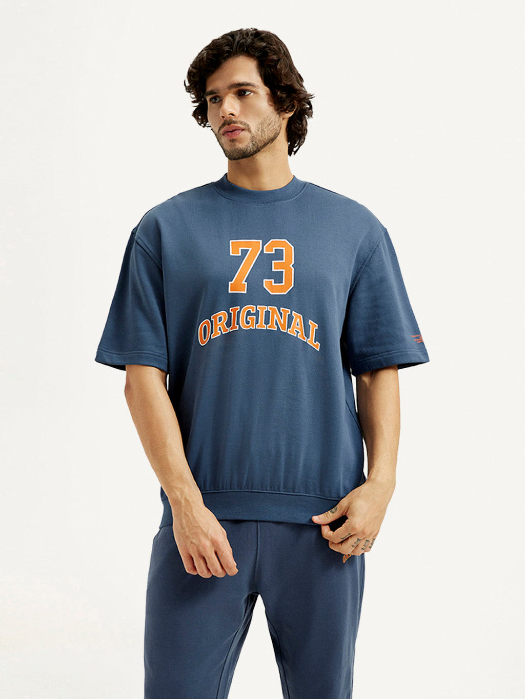Men's Printed Round Neck Sweatshirt