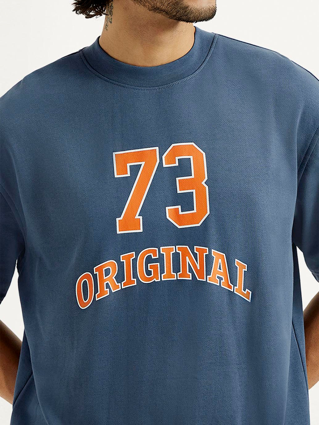 Men's Printed Round Neck Sweatshirt