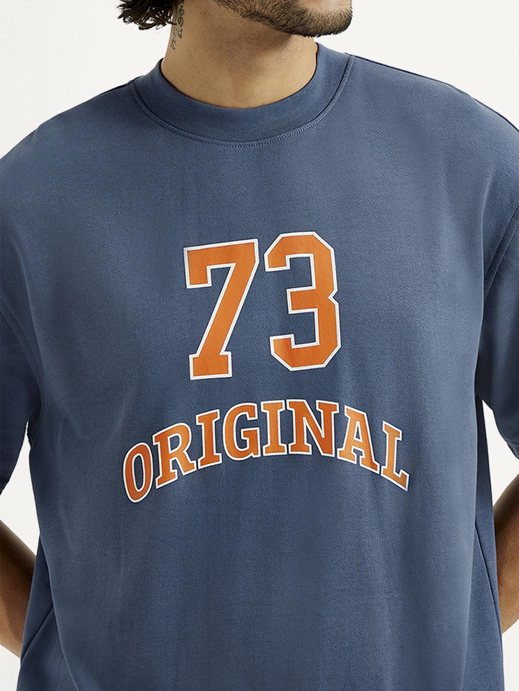 Men's Printed Round Neck Sweatshirt