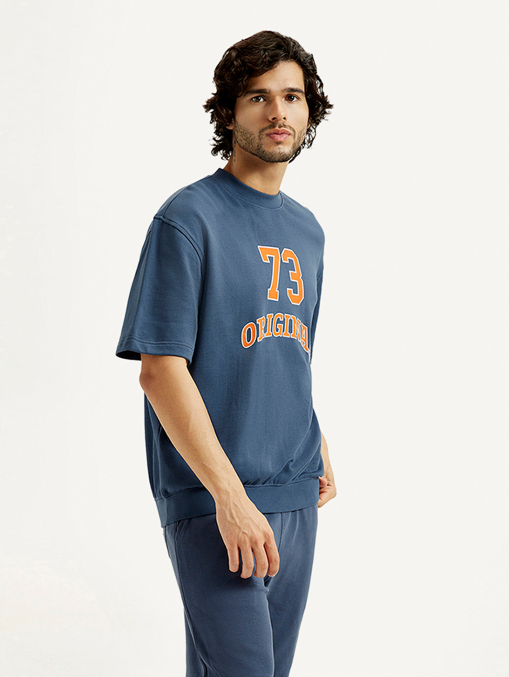 Men's Printed Round Neck Sweatshirt
