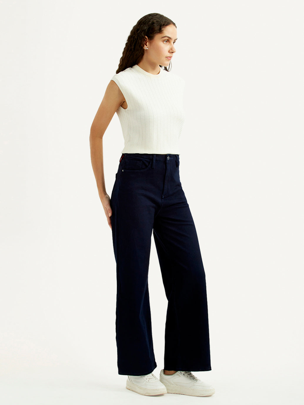 Women's Redloop Ribcage Wide Leg Fit High Rise Jeans