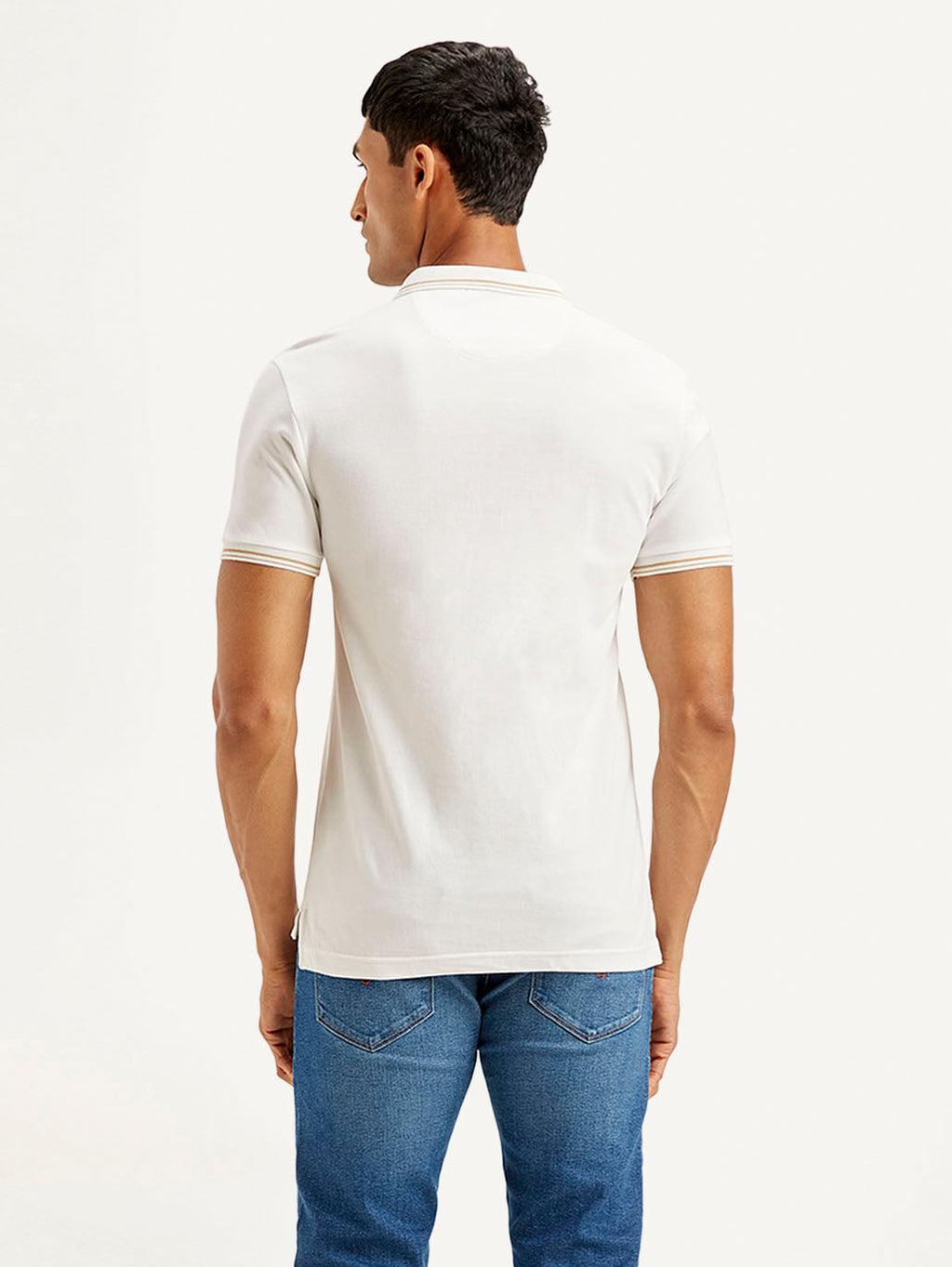 Men's Solid Slim Fit Polo T-shirt