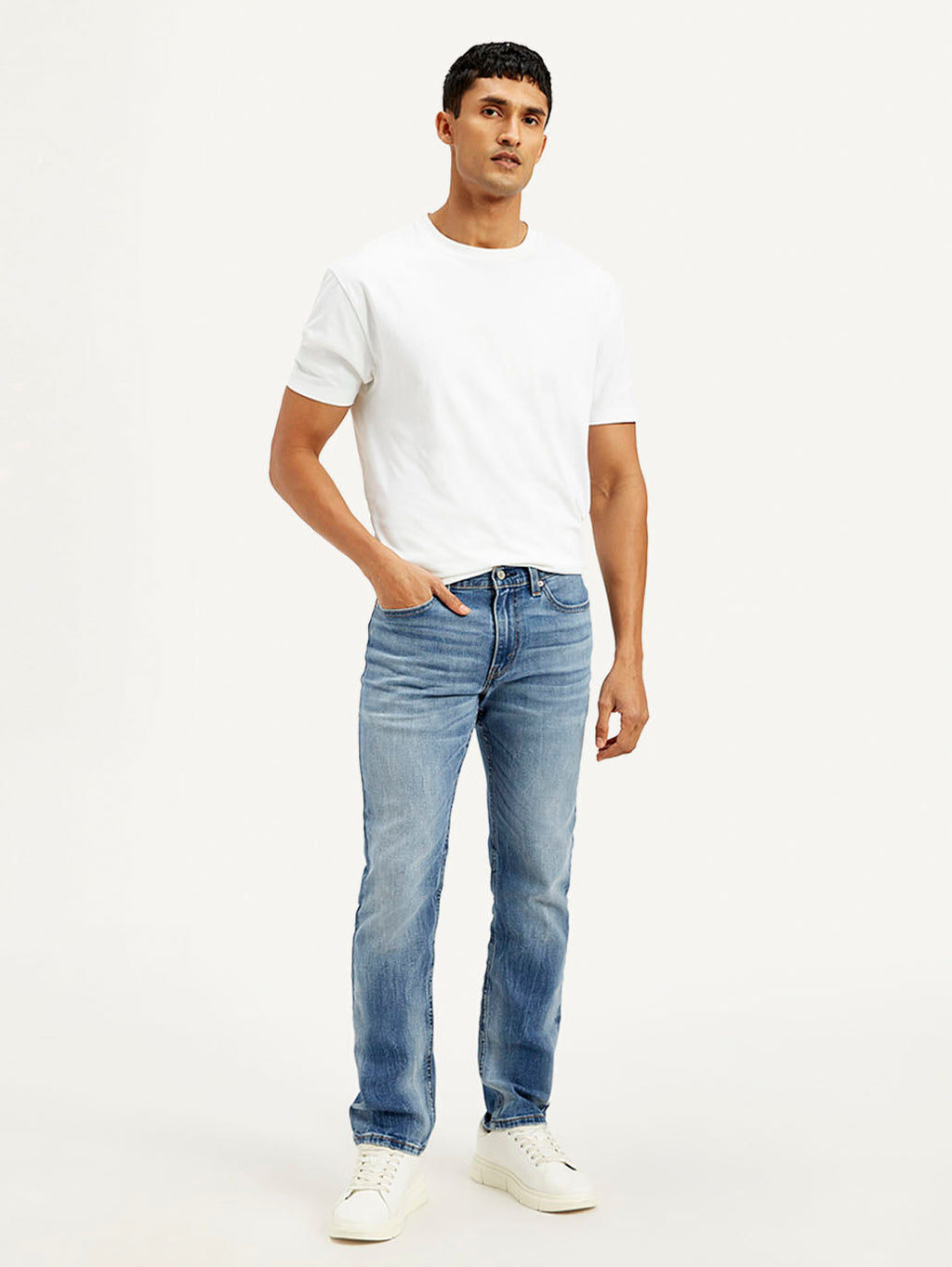 Men's 511 Light Blue Slim Fit Mid Rise Jeans