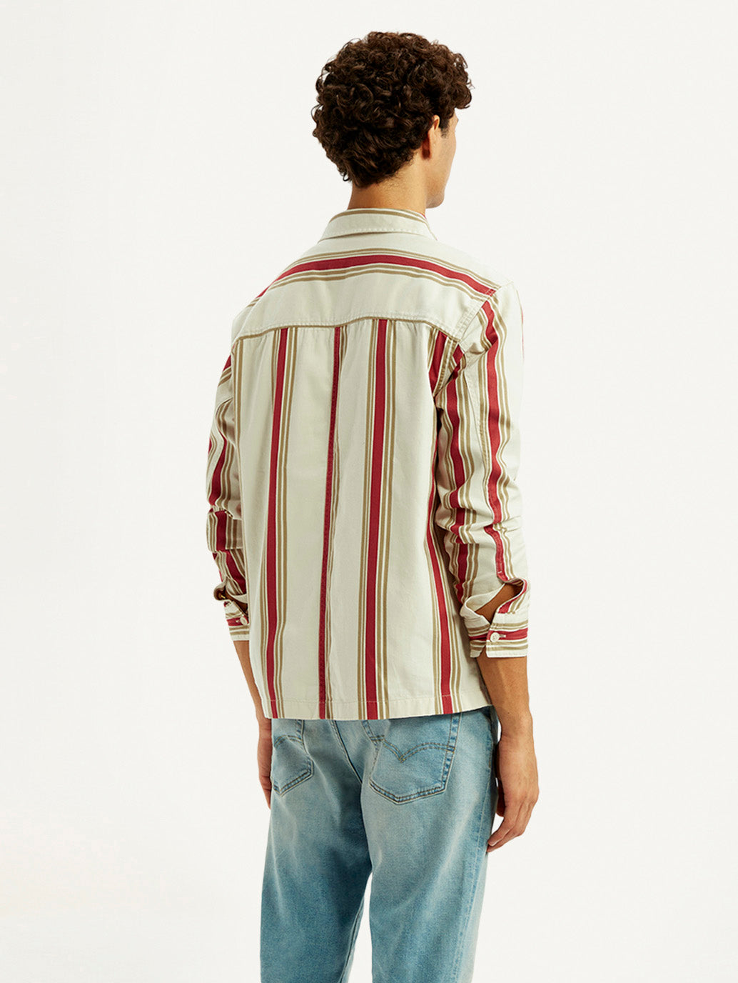Men's Striped Multi Color Relaxed Fit Shirt