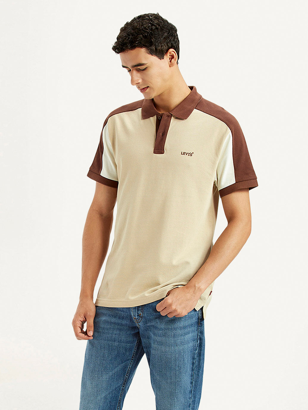 Men's Colorblock Multi Color Slim Fit Polo T-shirt