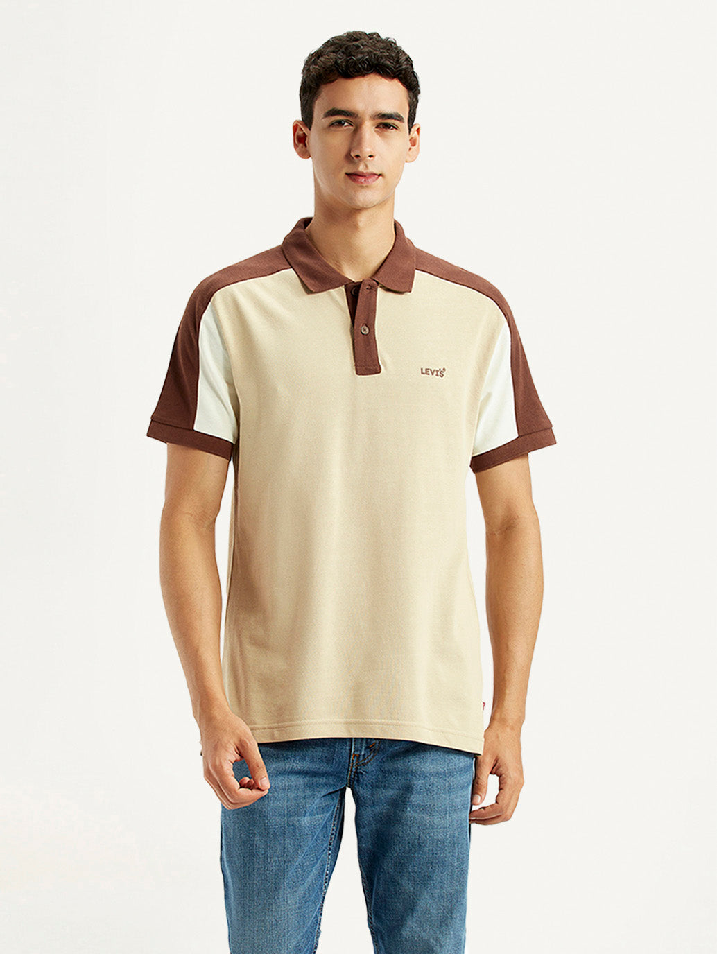 Men's Colorblock Multi Color Slim Fit Polo T-shirt