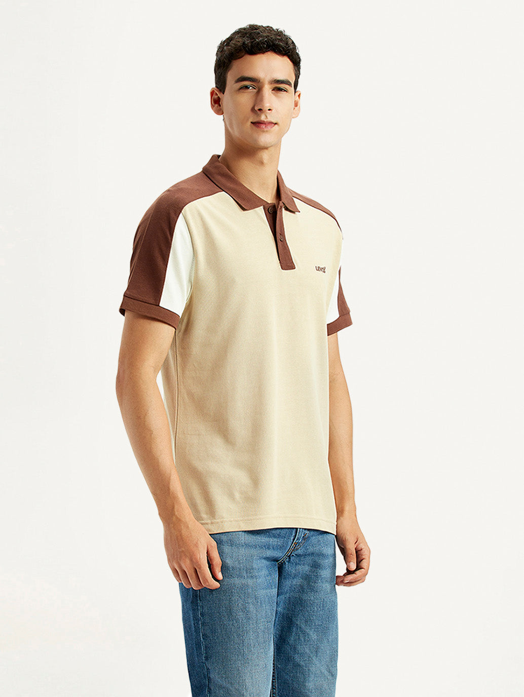 Men's Colorblock Multi Color Slim Fit Polo T-shirt