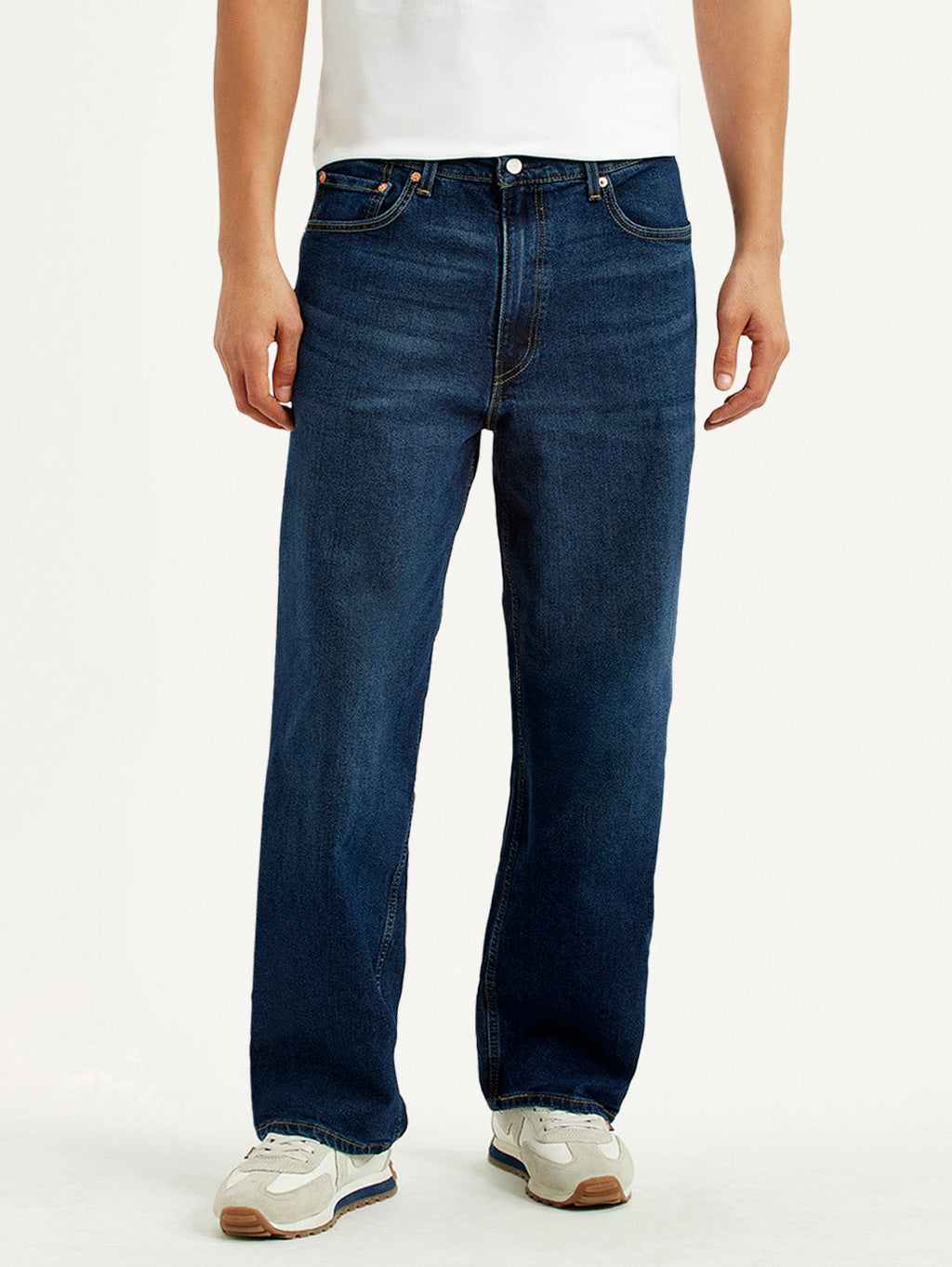 Men's 578 Dark Blue Loose Fit Mid Rise Jeans