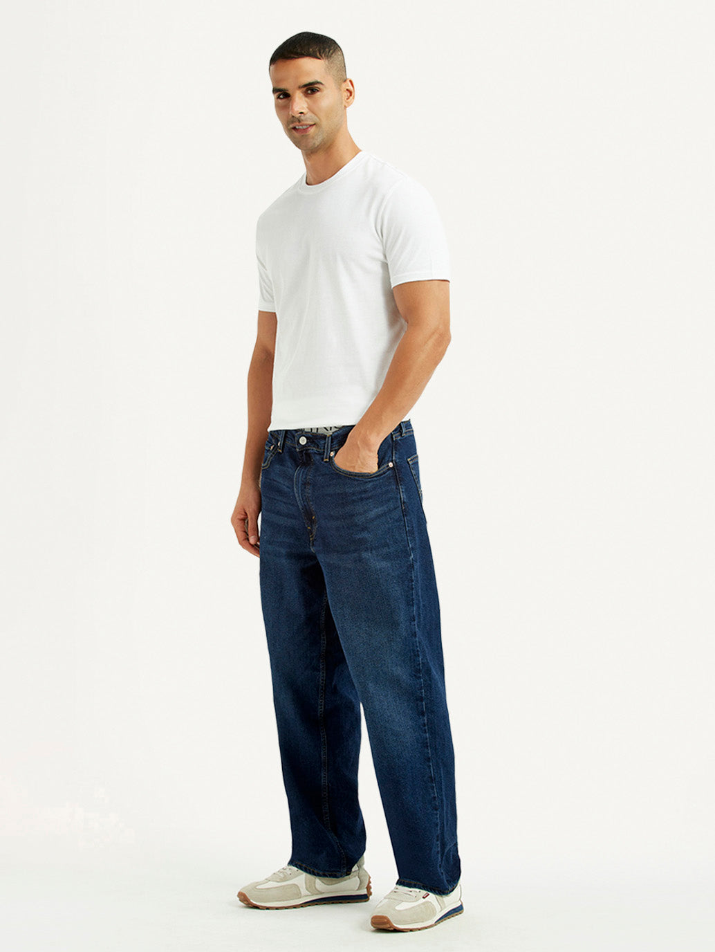 Men's 578 Dark Blue Loose Fit Mid Rise Jeans