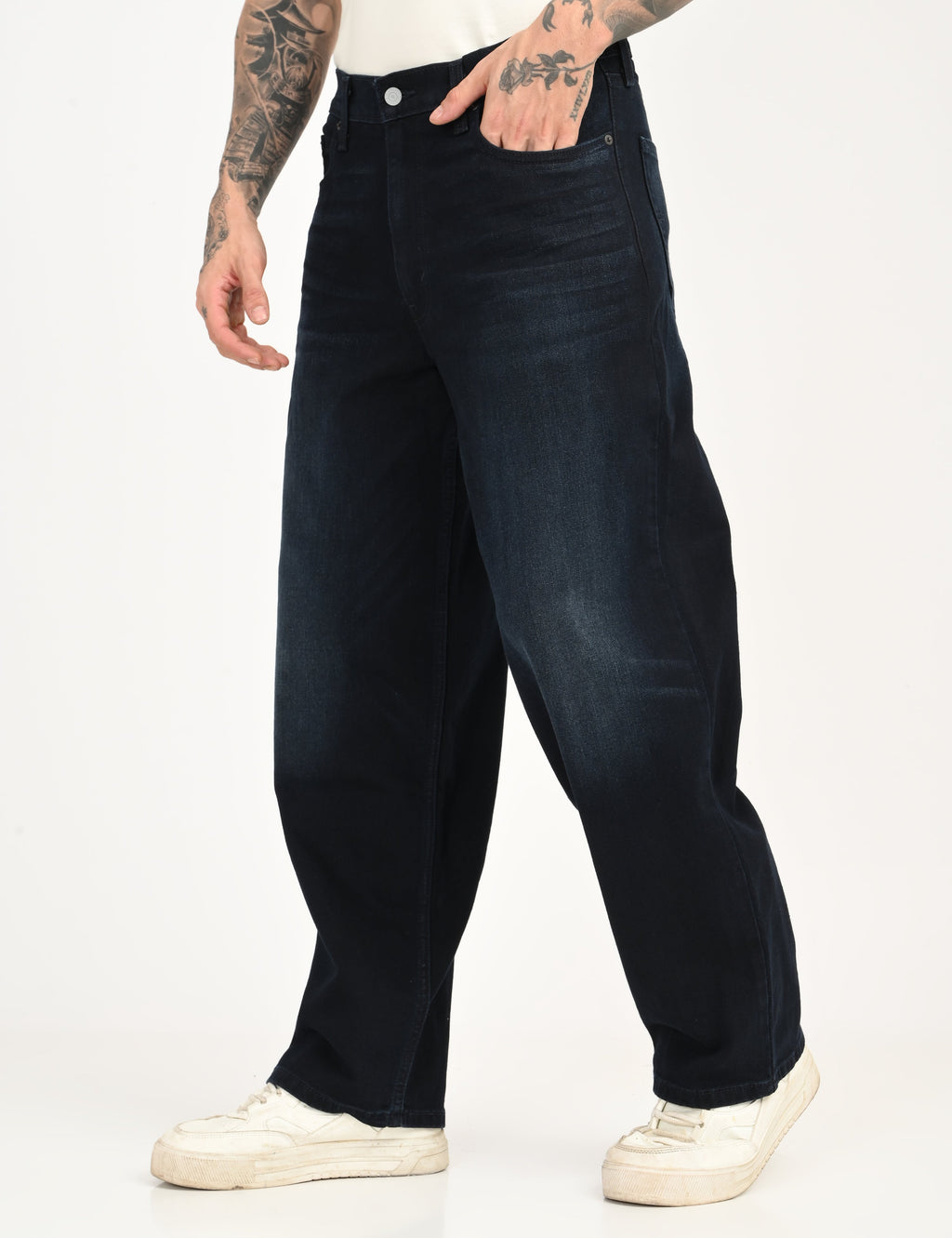 Men's 578 Dark Blue Loose Fit Mid Rise Jeans