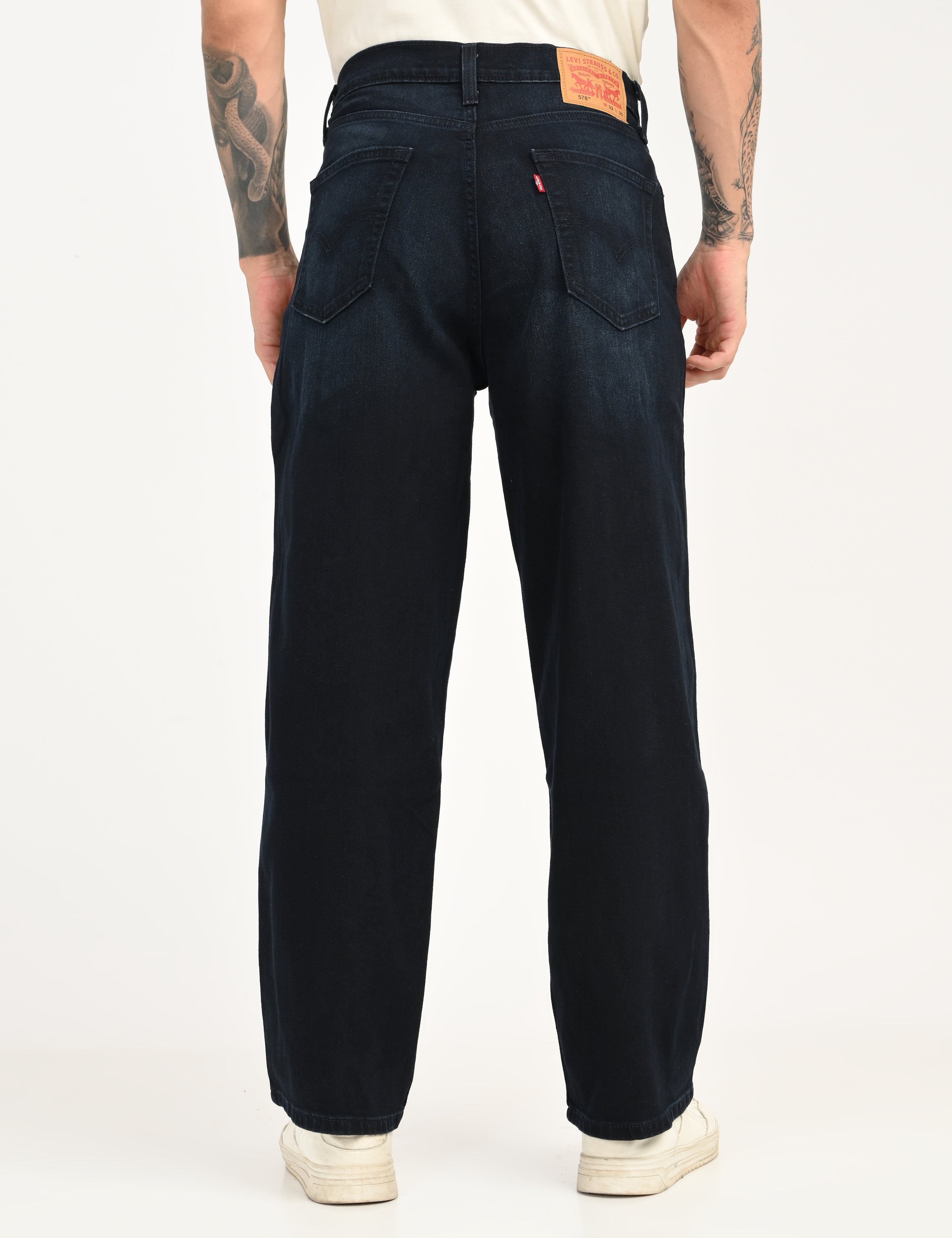 Men's 578 Dark Blue Loose Fit Mid Rise Jeans