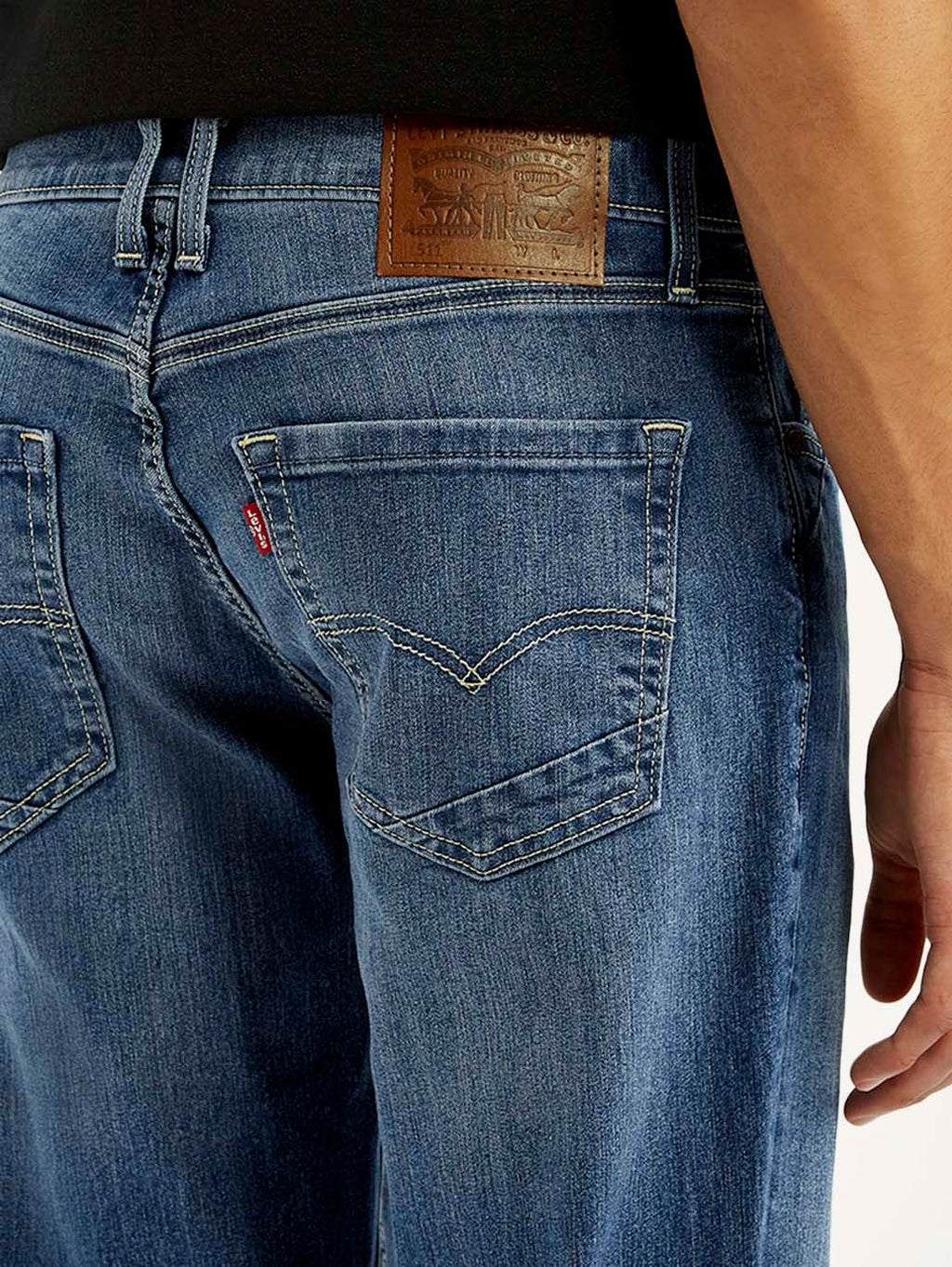 Men's 511 Blue Slim Fit Mid Rise Jeans
