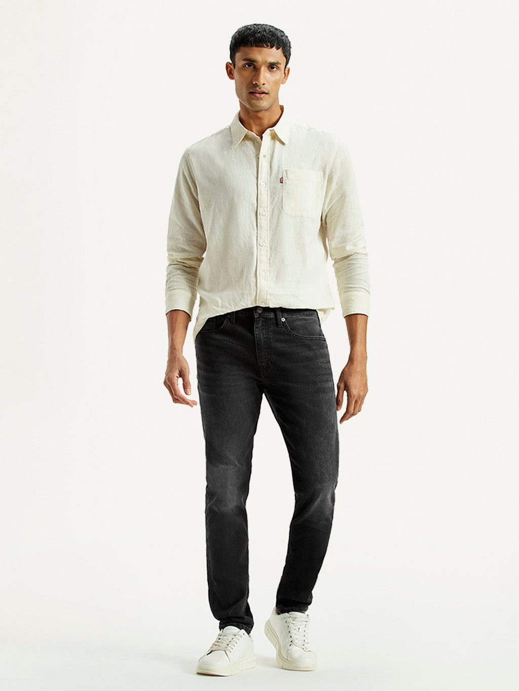 Men's 512 Black Slim Tapered Fit Mid Rise Jeans