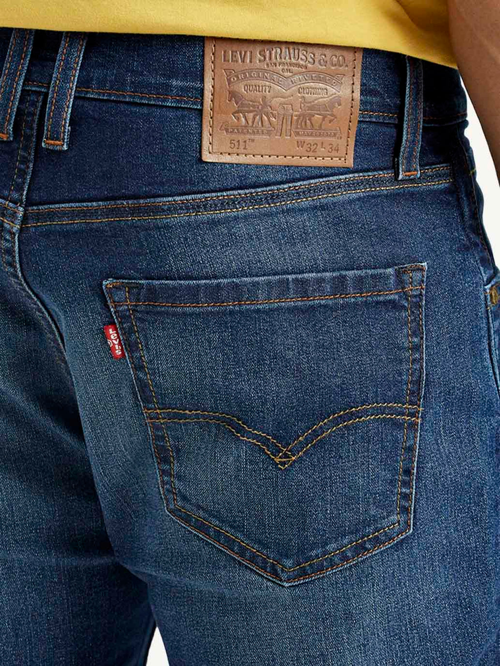 Men's 511 Indigo Slim Fit Mid Rise Jeans