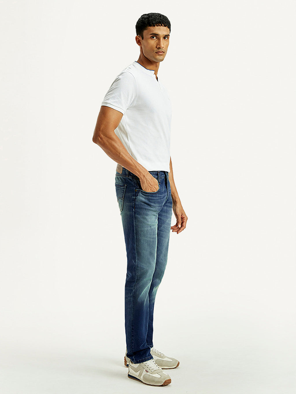 Men's Tinted 511 Med Indigo Slim Fit Mid Rise Jeans