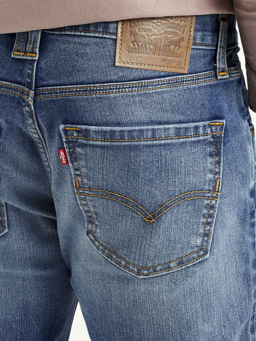 Men's 511 Mid Indigo Slim Fit Mid Rise Jeans
