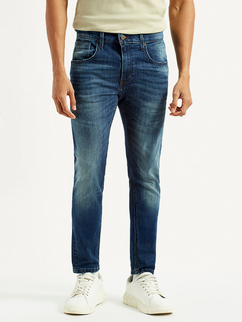 Men's 512 Blue Slim Tapered Fit Mid Rise Jeans