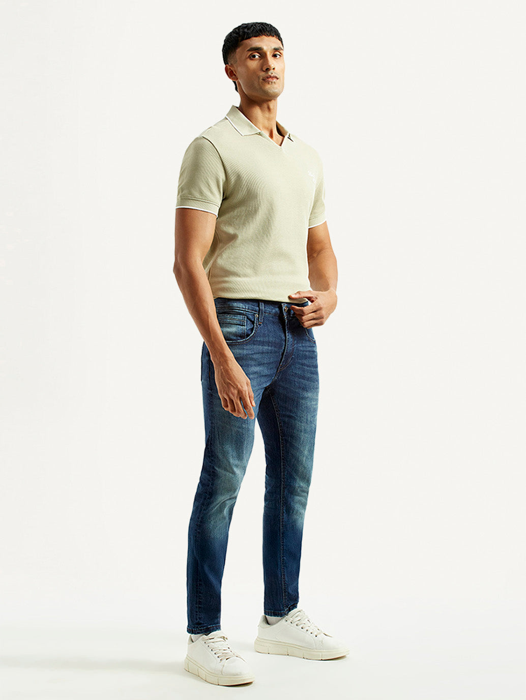 Men's 512 Blue Slim Tapered Fit Mid Rise Jeans