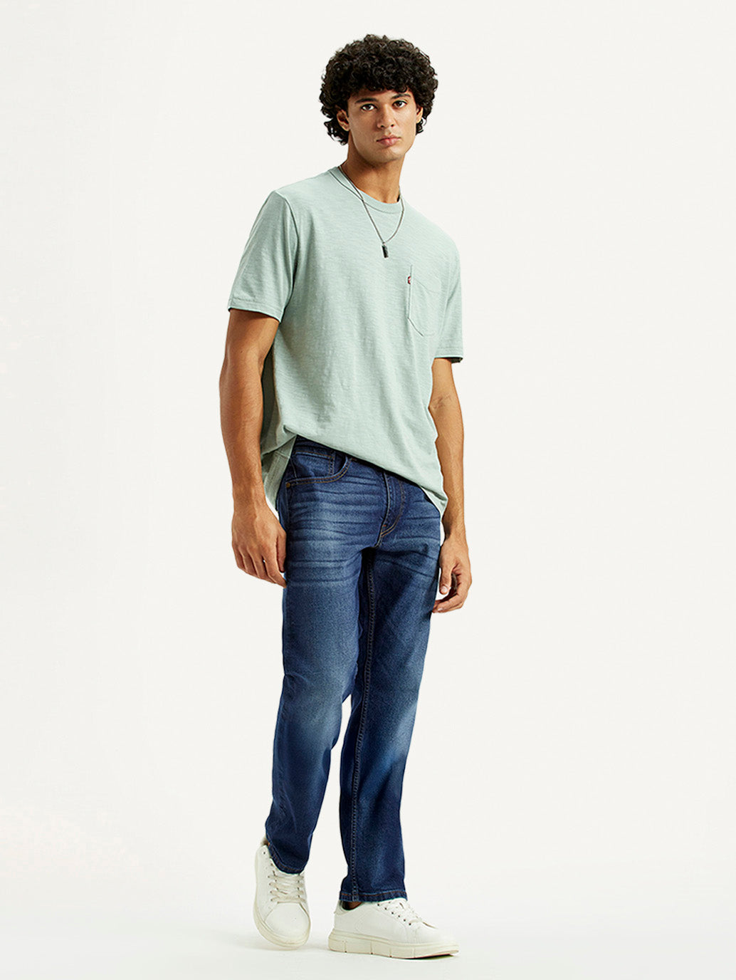 Men's 513 Dark Indigo Slim Straight Fit Mid Rise Jeans
