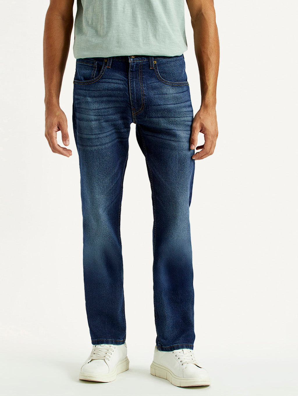 Men's 513 Dark Indigo Slim Straight Fit Mid Rise Jeans