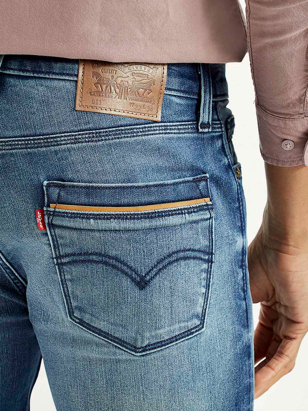 Men's 511 Med Indigo Slim Fit Mid Rise Jeans