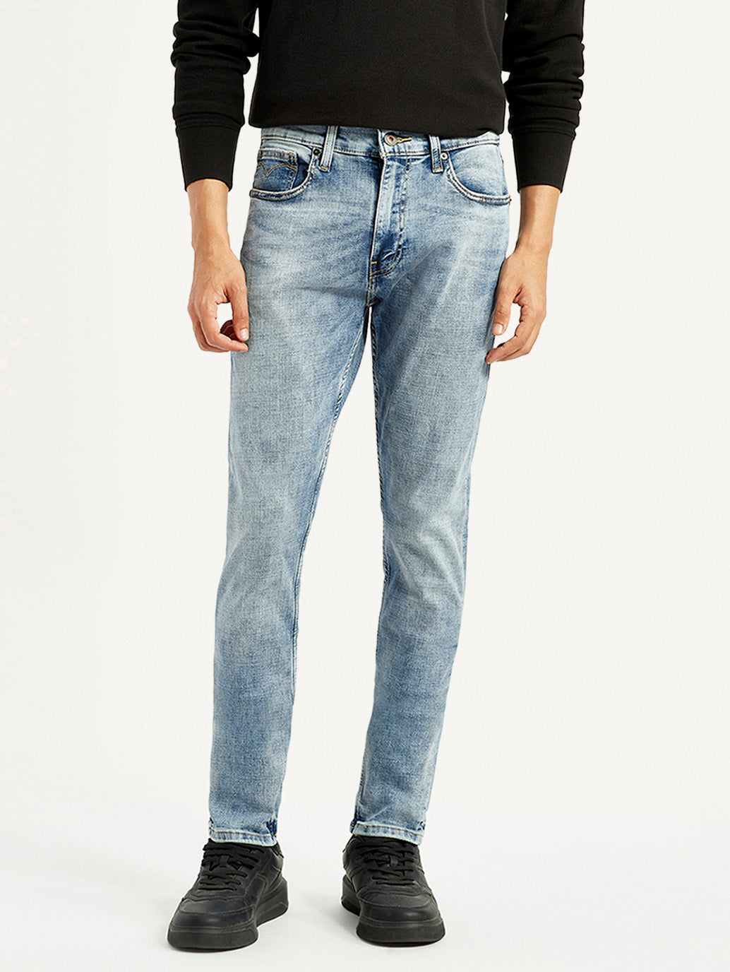 Men's 512 Light Blue Slim Tapered Fit Mid Rise Jeans