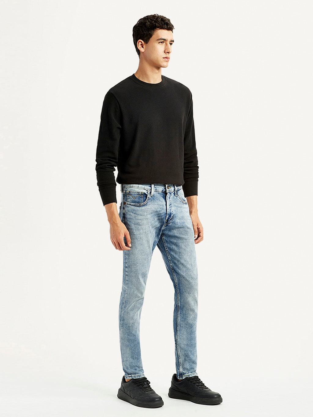 Men's 512 Light Blue Slim Tapered Fit Mid Rise Jeans