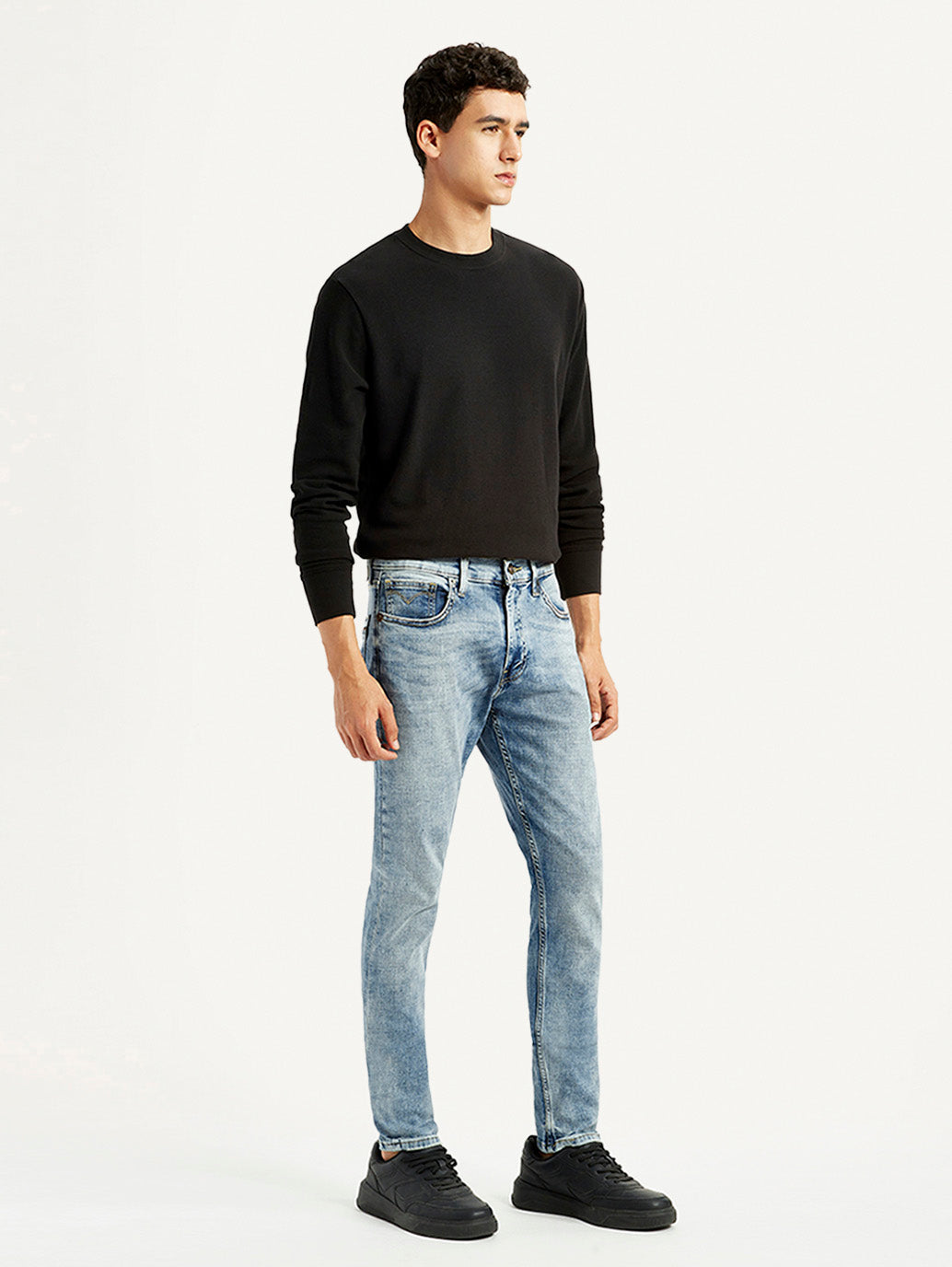 Men's 512 Light Blue Slim Tapered Fit Mid Rise Jeans