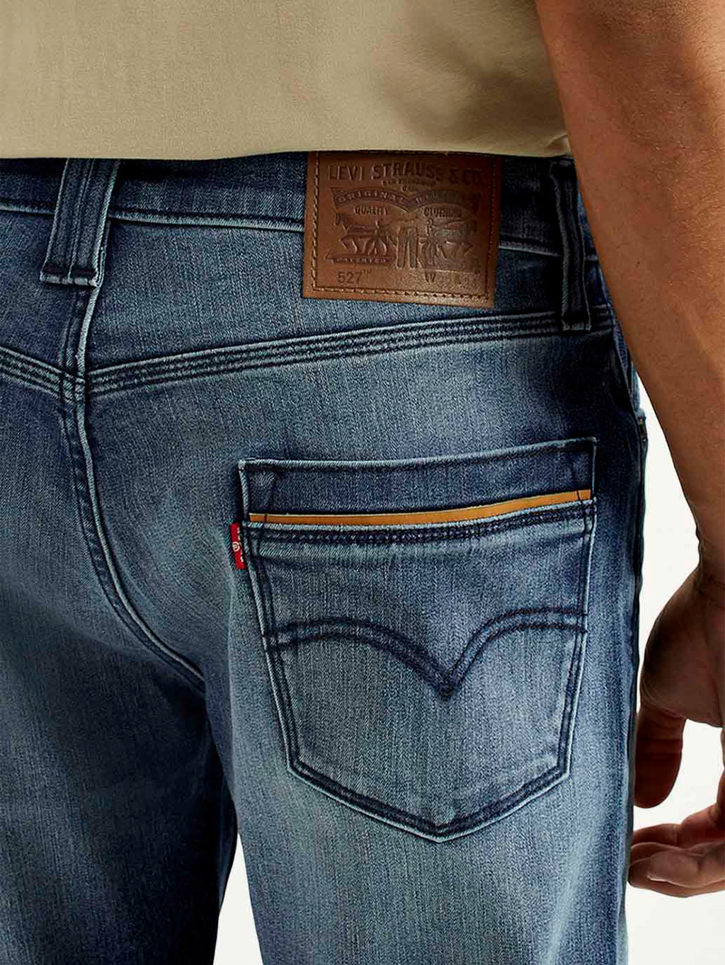 Men's 527 Med Indigo Bootcut Fit Mid Rise Jeans