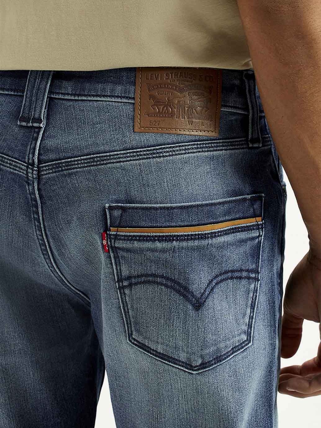 Men's 527 Med Indigo Bootcut Fit Mid Rise Jeans
