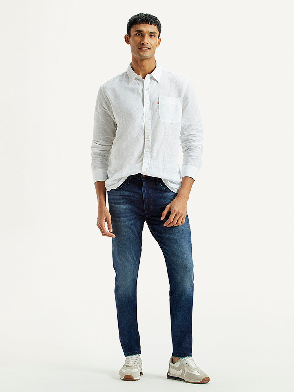 Men's 512 Dark Indigo Slim Tapered Fit Mid Rise Jeans
